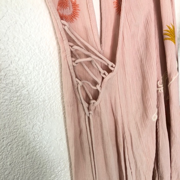 Free People Boho Pink Dress - Picture 4 of 8